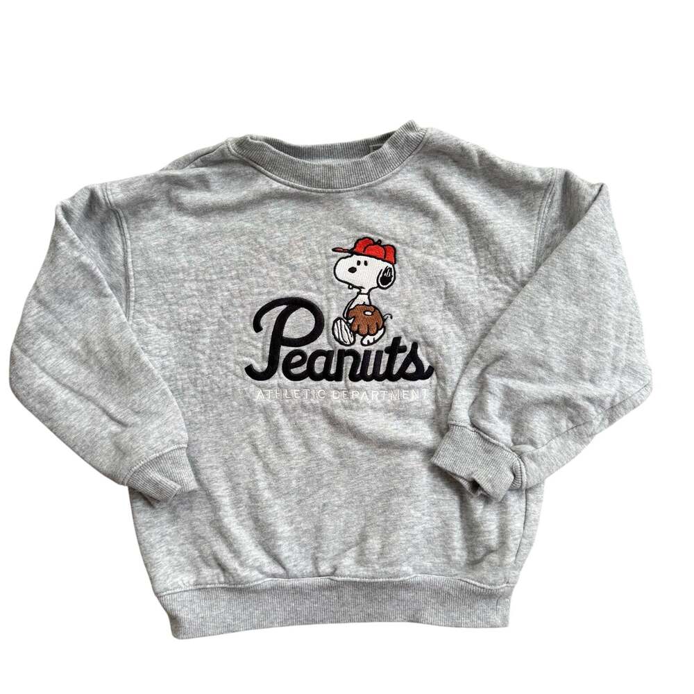 H&M Snoopy Oversized Embroidered Sweatshirt Size 5/6
